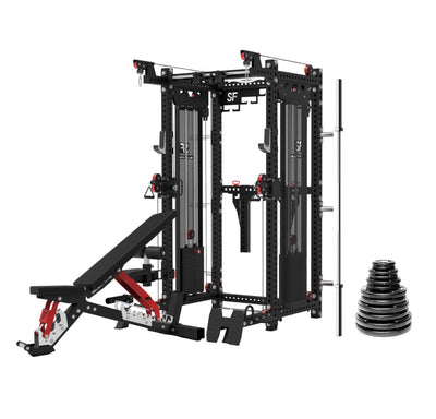 Select Fitness X-Factor Bundle Strength Select Fitness X-Factor + 300lb Plate Set + Barbell + SF FIB-5 Adjustable Bench  