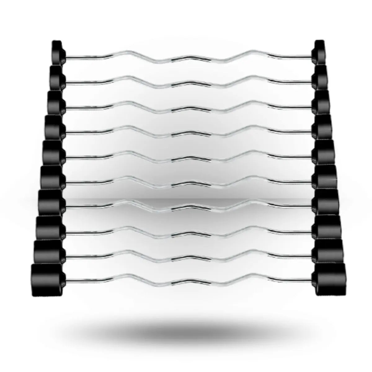 York Barbell Fixed Pro EZ Curl Barbell - Rubber Coated Weights York Barbell