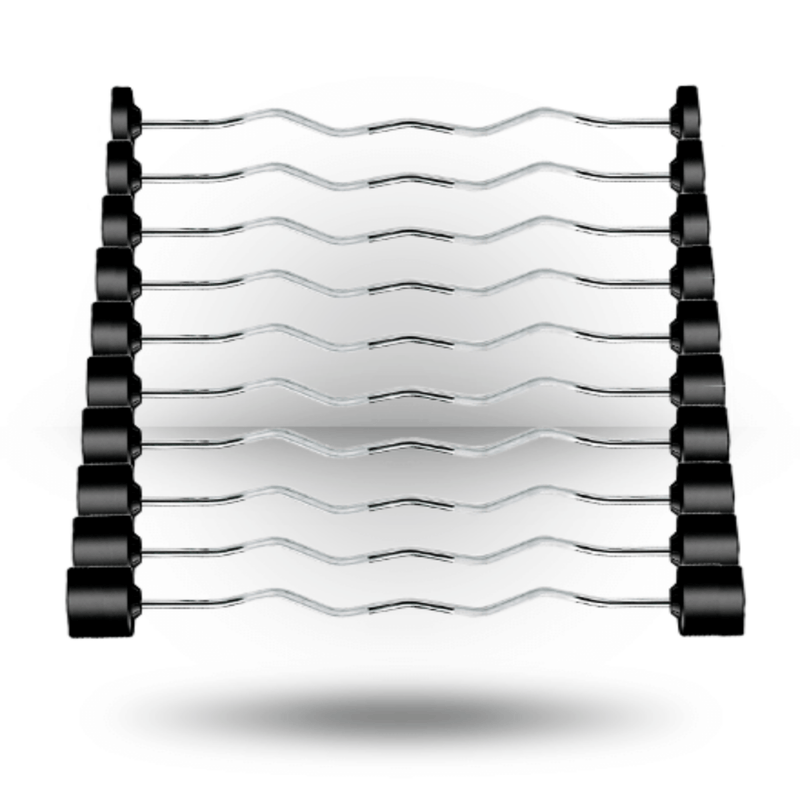 York Barbell Fixed Pro EZ Curl Barbell - Rubber Coated Weights York Barbell