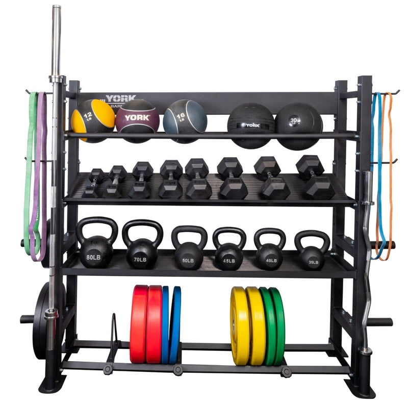 York Barbell Multi Storage Rack Storage York Barbell