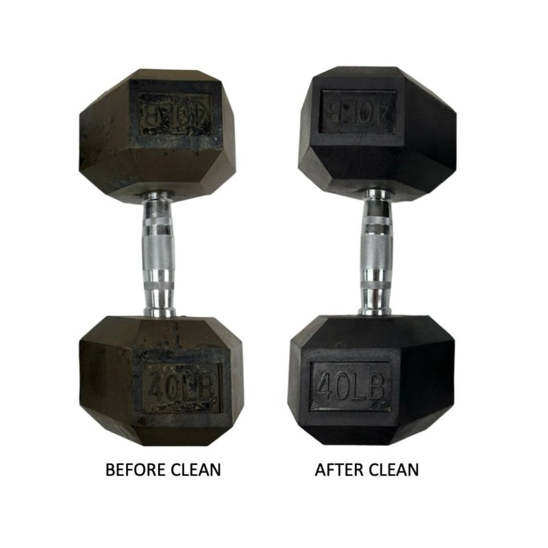 Gravel Yard Rubber Hex Dumbbells Weights Gravel Yard