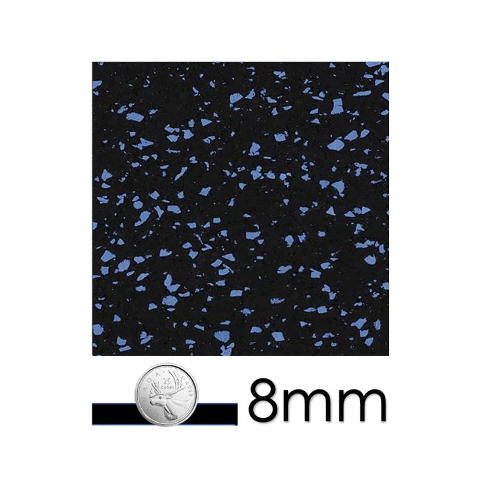 Interlocking Rubber Tile - 23" x 23" - 8mm | GymGrounds Flooring GymGrounds Blue
