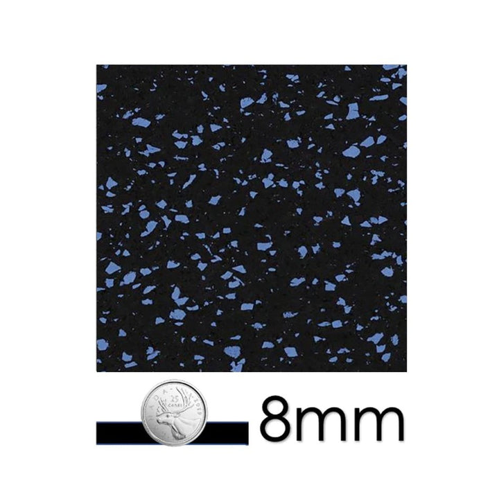 Interlocking Rubber Tile - 23" x 23" - 8mm | GymGrounds Flooring GymGrounds Blue