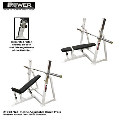 Power Body #1003 Multi Press Adjustable Bench Commercial Power Body   