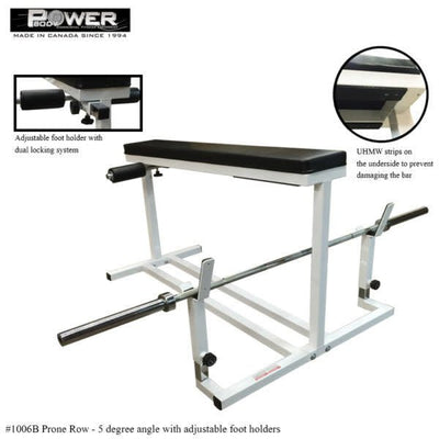 Power Body #1006B Prone Row Bench w/leg holders Commercial Power Body   