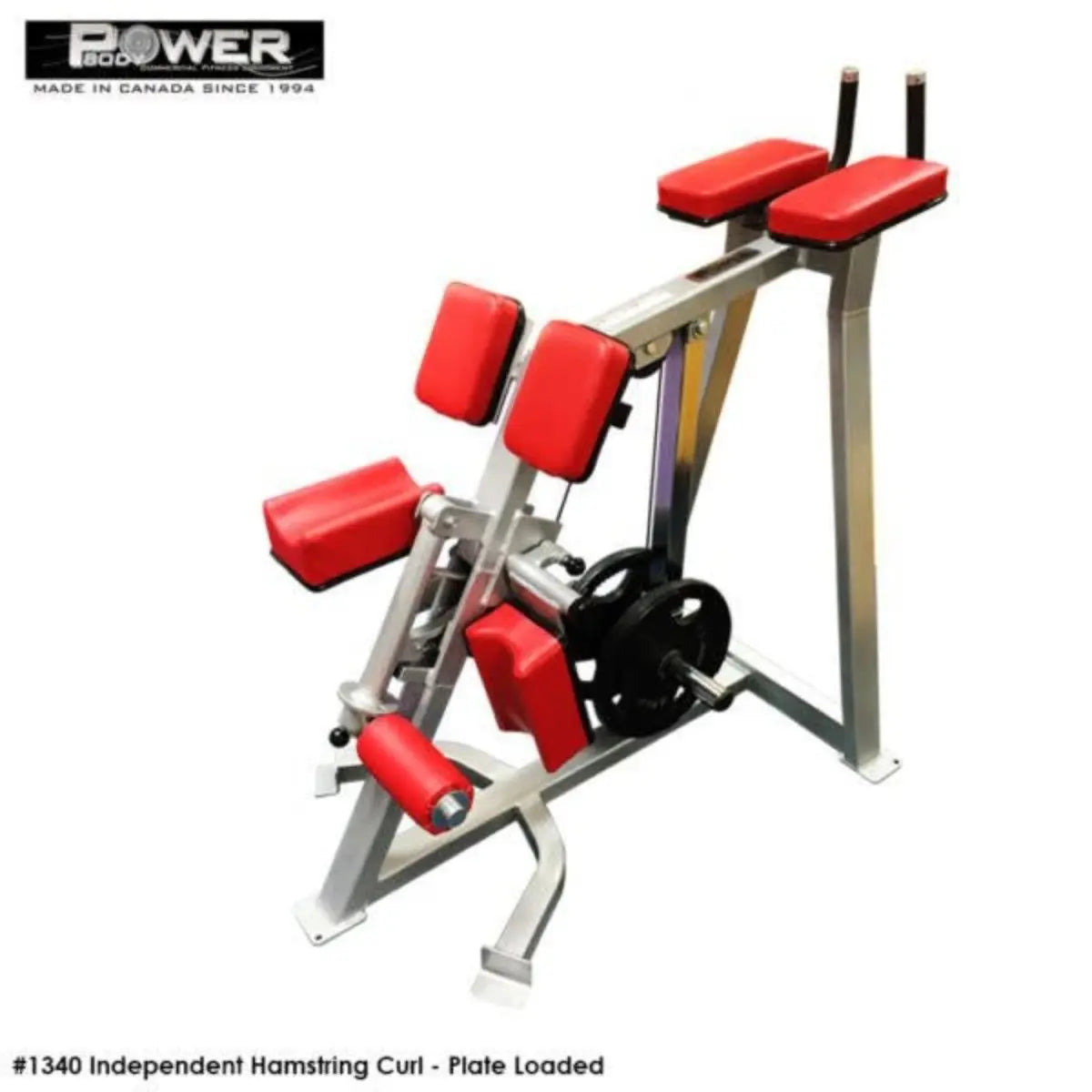 Power Body #1340 Independent Hamstring Curl Commercial Power Body