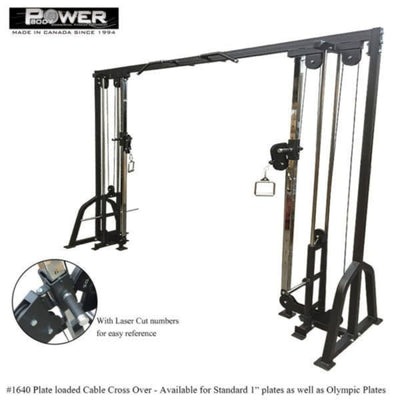 Power Body #1640 Cable Crossover - Plate Loading Commercial Power Body