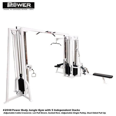 Power Body #2048 Jungle Gym - 5 Independent Stacks Commercial Power Body   