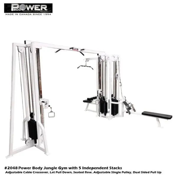 Power Body #2048 Jungle Gym - 5 Independent Stacks Commercial Power Body