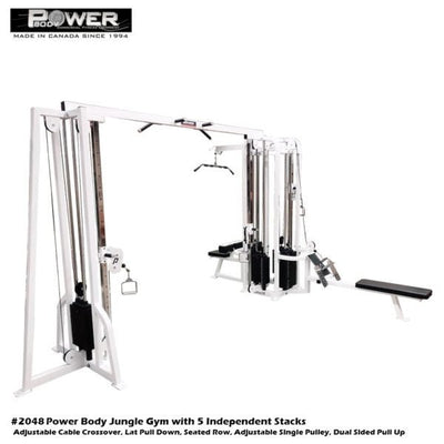 Power Body #2048 Jungle Gym - 5 Independent Stacks Commercial Power Body