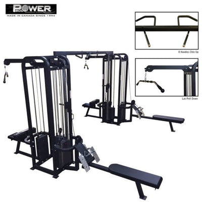 Power Body #2055 Jungle Gym With Cable Crossover - 6 Stacks Commercial Power Body