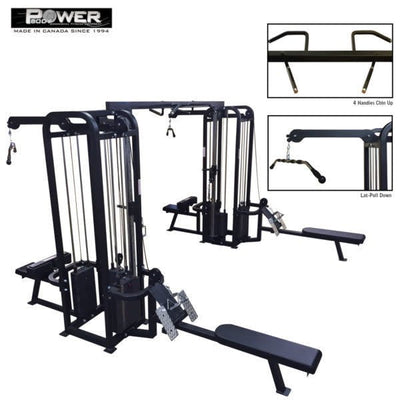 Power Body #2055 Jungle Gym With Cable Crossover - 6 Stacks Commercial Power Body   