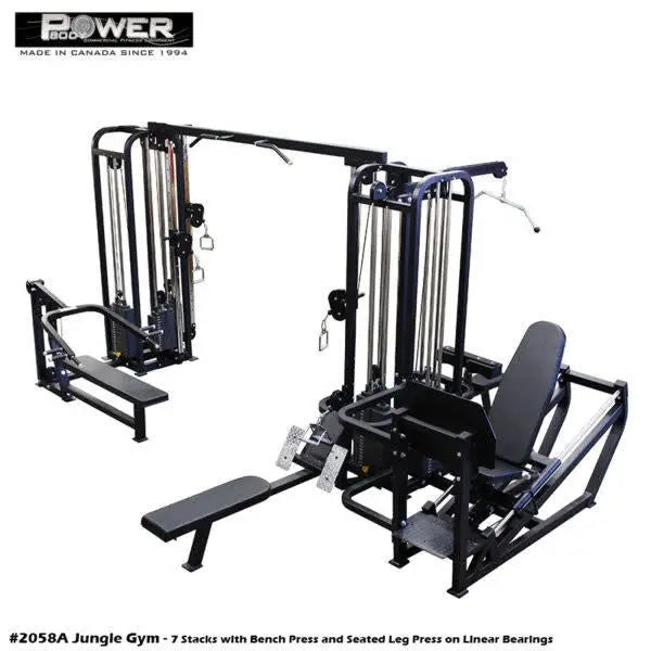 Power Body #2058A Jungle Gym (7 Stacks) Commercial Power Body