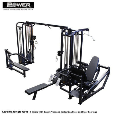 Power Body #2058A Jungle Gym (7 Stacks) Commercial Power Body