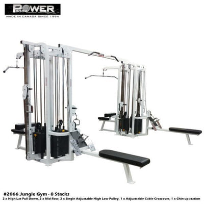Power Body #2066 Jungle Gym (8 Stacks) Commercial Power Body