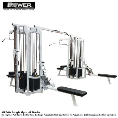 Power Body #2066 Jungle Gym (8 Stacks) Commercial Power Body   