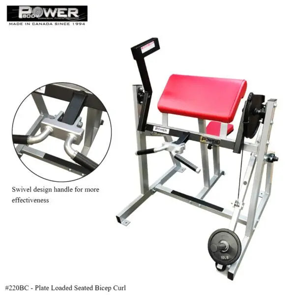 Power Body #220SB Seated Bicep Commercial Power Body