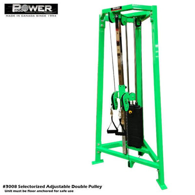 Power Body #3008 Selectorized Adjustable Double Pulley Commercial Power Body