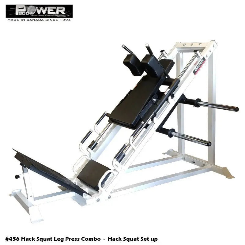 Power Body #456 Hack Squat/Leg Press w/Plate Holders Commercial Power Body