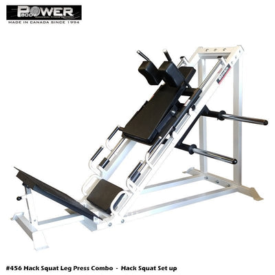 Power Body #456 Hack Squat/Leg Press w/Plate Holders Commercial Power Body