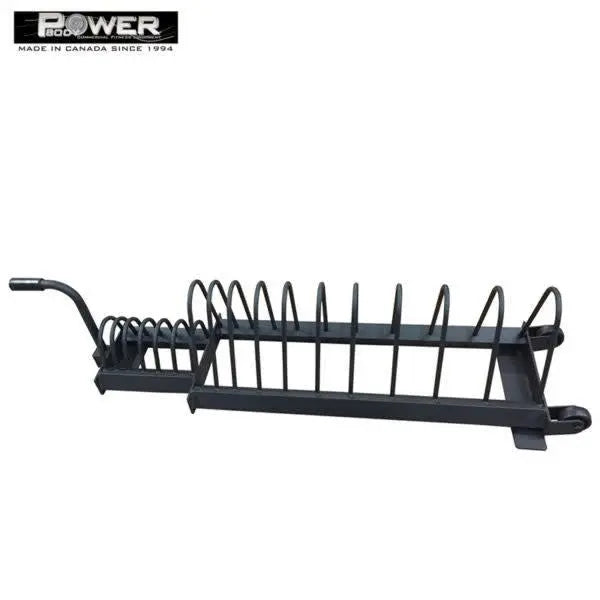 Power Body #760 Bumper Plate Rack w/Wheels Commercial Power Body