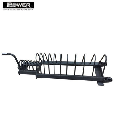 Power Body #760 Bumper Plate Rack w/Wheels Commercial Power Body