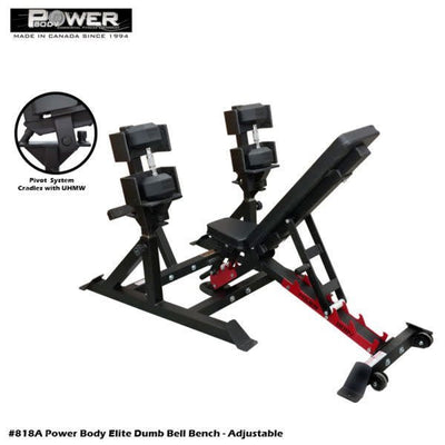 Power Body #818A Power Body Elite Dumbbell Press Commercial Power Body