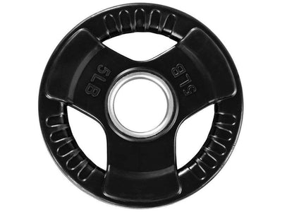 Premium Tri-Grip Rubber Olympic Plate Weights Select Fitness 5 lb