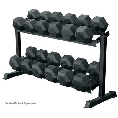 Pro Hex Dumbbell Rack Storage York Barbell 2-TIER