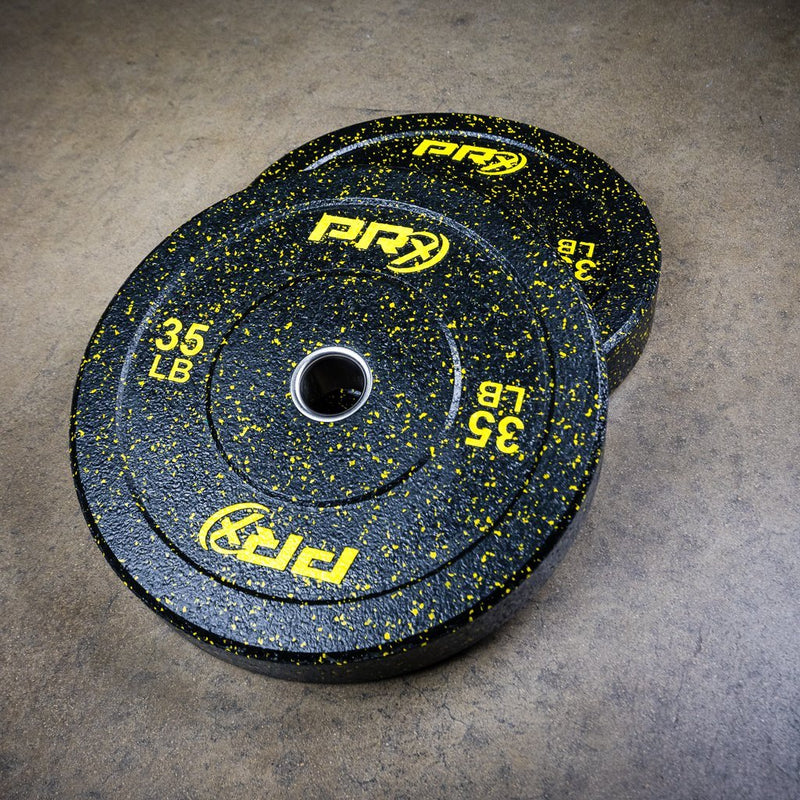 PRx Color Fleck Bumper Plates (Pair) Weights PRX 35 LB