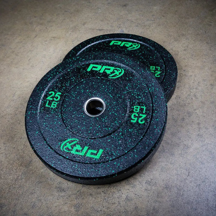 PRx Color Fleck Bumper Plates (Pair) Weights PRX 25 LB