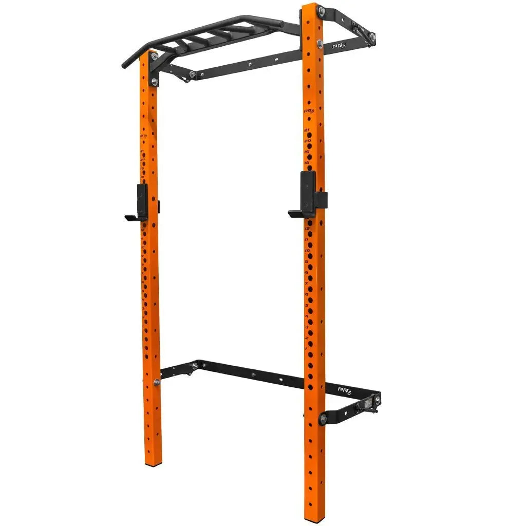 PRX Profile PRO Folding Squat Rack Strength PRX 89" Black Multi-Grip Bar