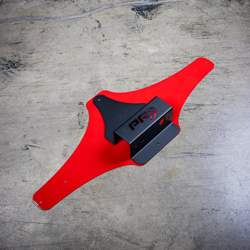 PRx Spotter Arm Storage Strength PRX Red Backer Plate
