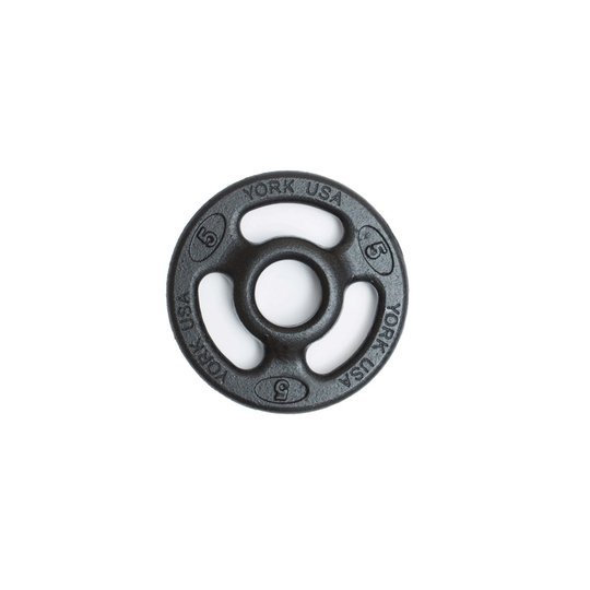 York 2" ISO- Grip Steel Olympic Plate Weights York Barbell