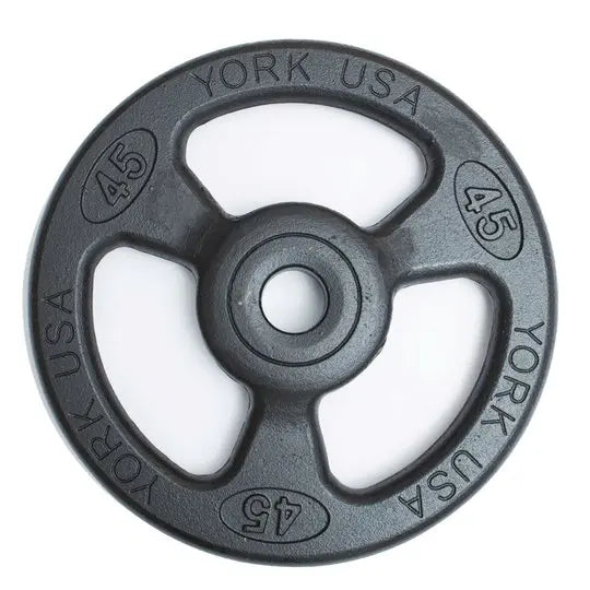 York 2" ISO- Grip Steel Olympic Plate Weights York Barbell