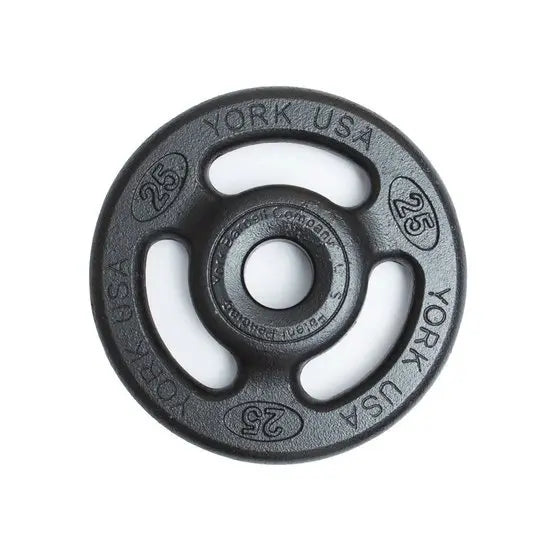 York 2" ISO- Grip Steel Olympic Plate Weights York Barbell
