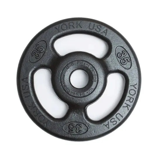 York 2" ISO- Grip Steel Olympic Plate Weights York Barbell