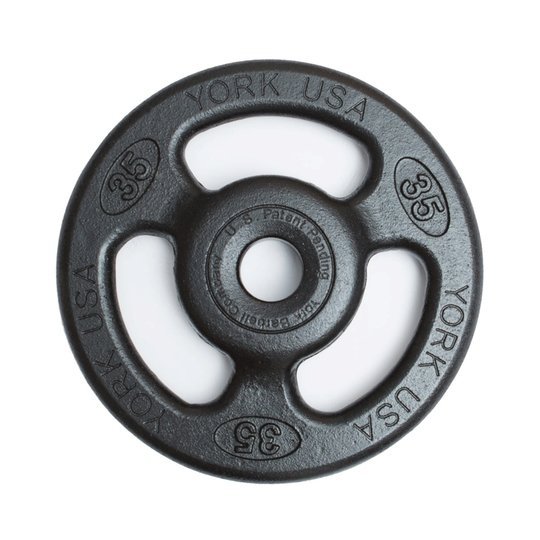 York 2" ISO- Grip Steel Olympic Plate Weights York Barbell