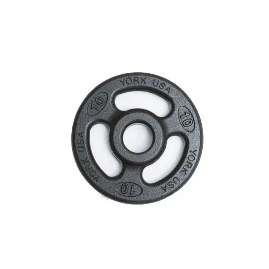 York 2" ISO- Grip Steel Olympic Plate Weights York Barbell