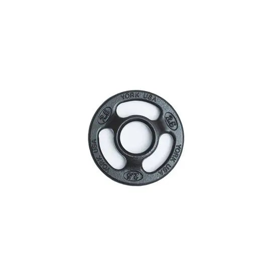York 2" ISO- Grip Steel Olympic Plate Weights York Barbell