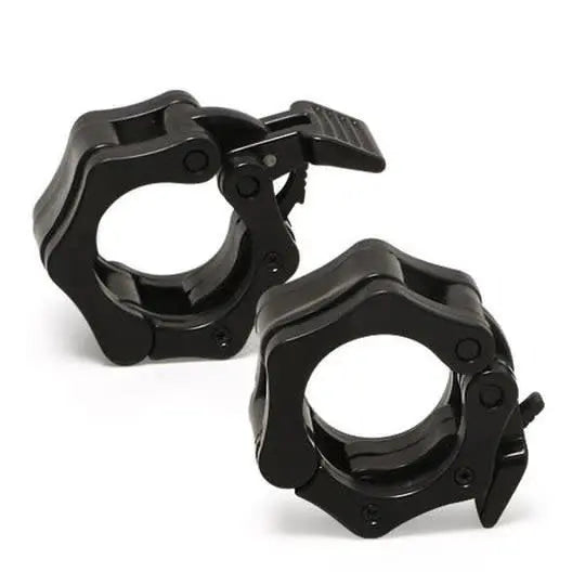 York 2" Olympic Locking Clamp Collars - Black Strength &amp; Conditioning York Barbell
