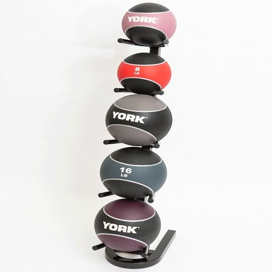 York 5 Ball Vertical Medicine Ball Storage Storage York Barbell