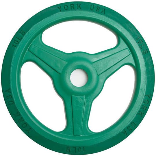York Bumper Grip Plates Weights York Barbell 10lb