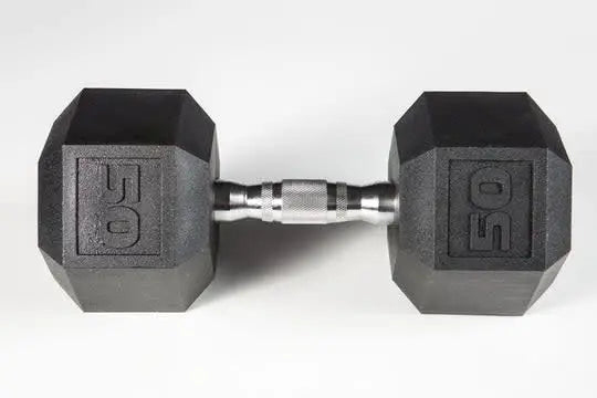 York Dumbbell - Premium PVC Hex w/Chrome Ergo Handle Weights York Barbell