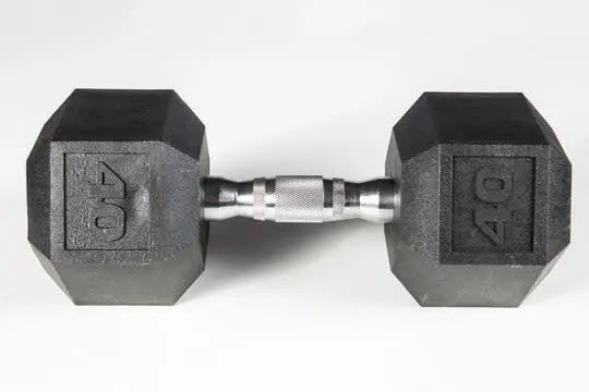 York Dumbbell - Premium PVC Hex w/Chrome Ergo Handle Weights York Barbell