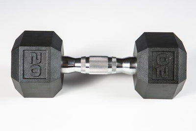 York Dumbbell - Premium PVC Hex w/Chrome Ergo Handle Weights York Barbell