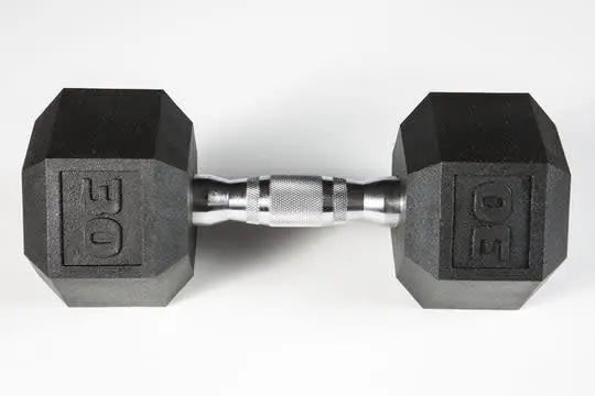 York Dumbbell - Premium PVC Hex w/Chrome Ergo Handle Weights York Barbell
