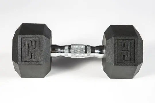 York Dumbbell - Premium PVC Hex w/Chrome Ergo Handle Weights York Barbell