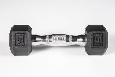 York Dumbbell - Premium PVC Hex w/Chrome Ergo Handle Weights York Barbell