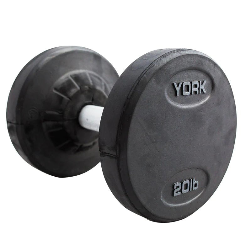York Dumbbells Medial Grip Rubber Coated Pro Style Weights York Barbell